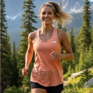 The North Face Orange Relaxed Tank Top Size M